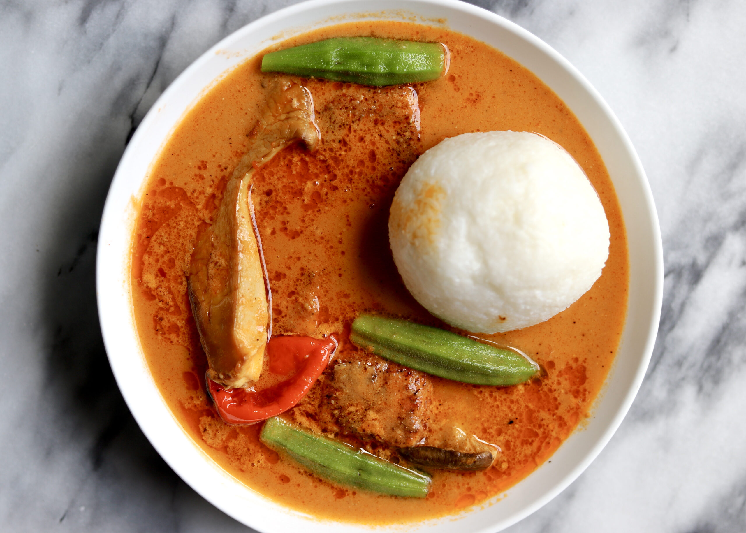 Vegetarian Rice Balls And Groundnut Soup Omo Tuo And Nkate Nkwan