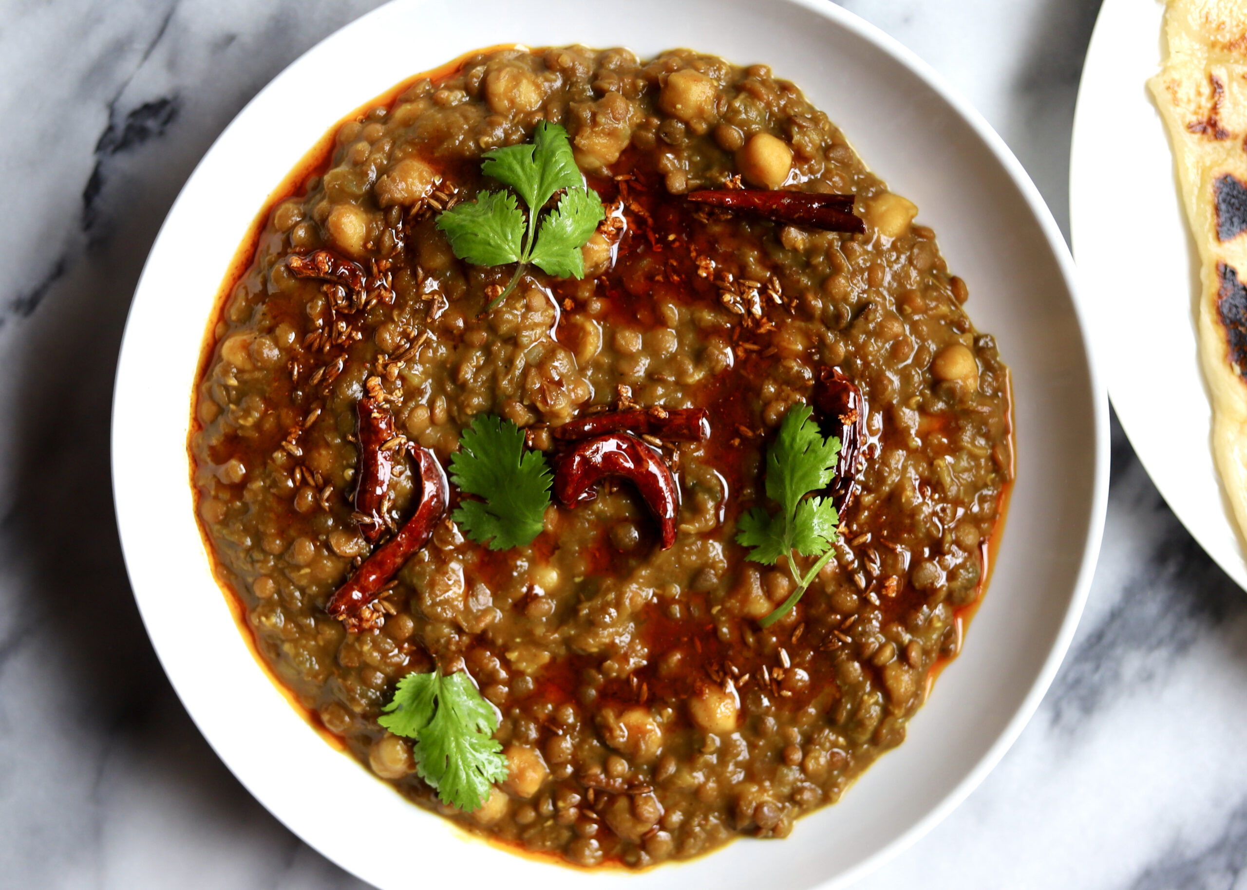 Whole Masoor Dal - Slow Cooked Whole Lentils - Travelandmunchies