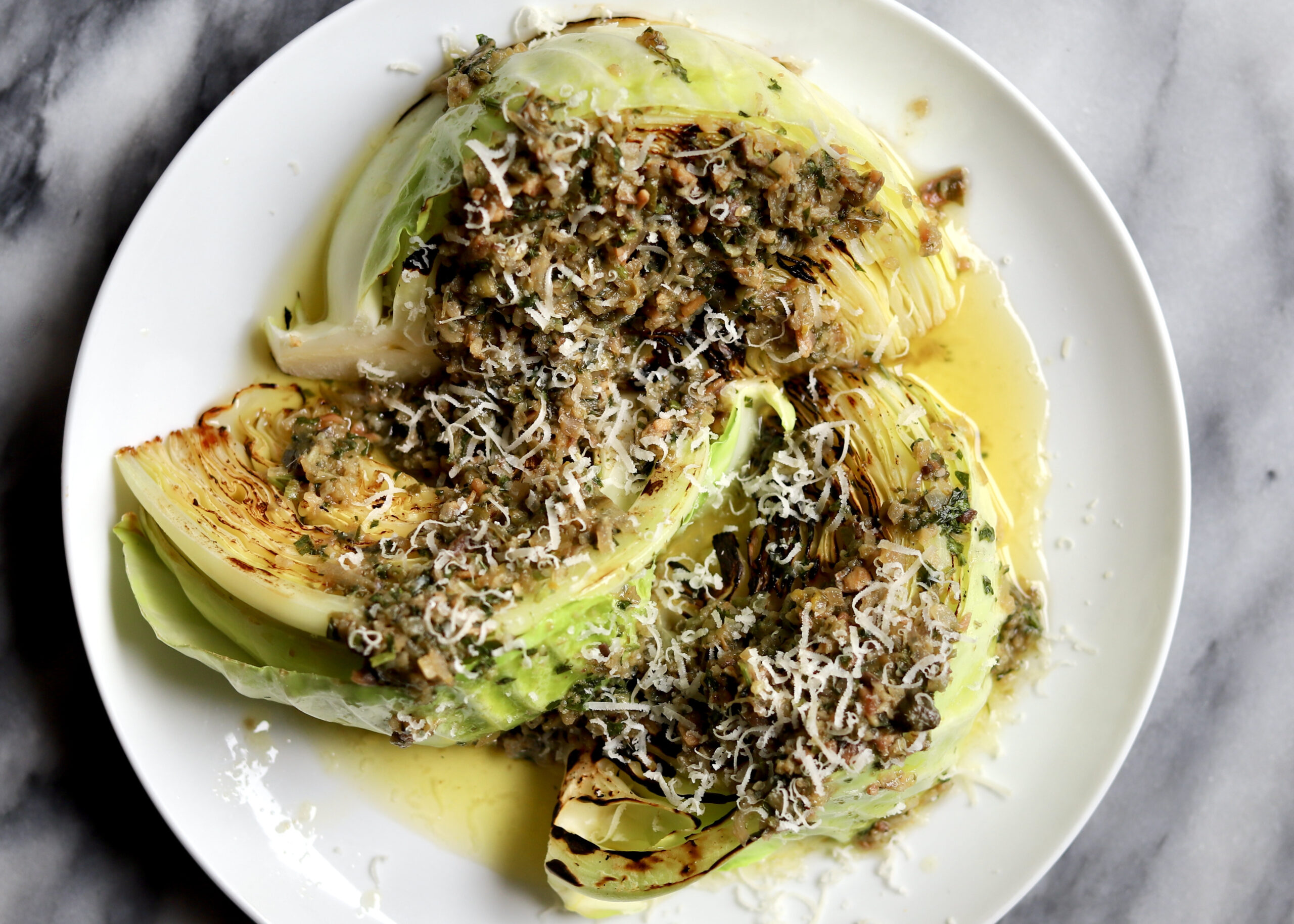 Buttery Sautéed Cabbage with Garlic and Onions - My Burnt Orange